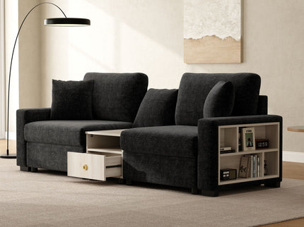 Modular Sofa Couch With Storage Armrest And Center Console