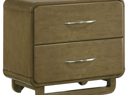 Tully - 2 Drawer Nightstand - Nutmeg Brown