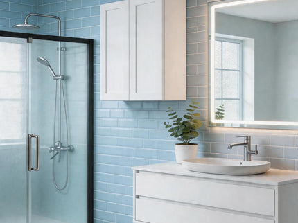 Shaker Wall Cabinet With Soft Close Hinges, Adjustable Shelves, Double Door