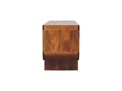 Orion - Curved Media Unit - Brown