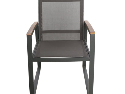 Aresha - Metal Outdoor Dining Armchair (Set of 2) - Gray