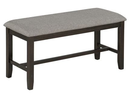 6 Piece Rectangular Dining Table Set With 4 Chairs And Bench