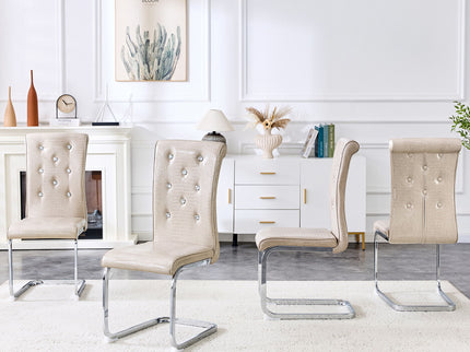 Elegant Design Upholstered Dining Chairs