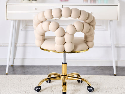 Puffy Bubble, Ball Chain Accent Chair With 5 Claw Casters