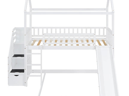 House Bunk Bed With Slide