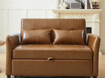 Convertible Sleeper Sofa Bed With 3 USB Ports