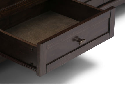 Warm Shaker - TV Media Stand Handcrafted - Tobacco Brown