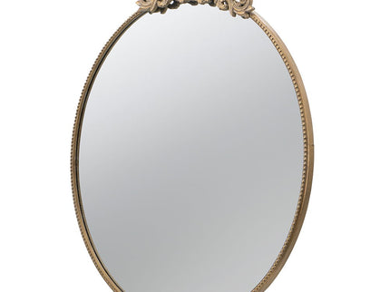 Classic Design Mirror With Baroque Inspired Frame For Bathroom, Entryway Console Lean Against Wall