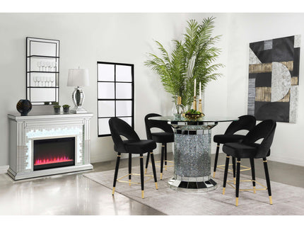 Open Back Counter Height Stools (Set of 2)