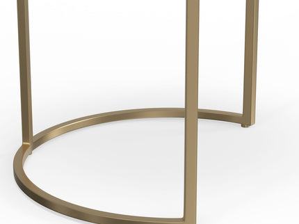 Drake - 2 Piece Nesting Table - Antique Nickel / Antique Copper