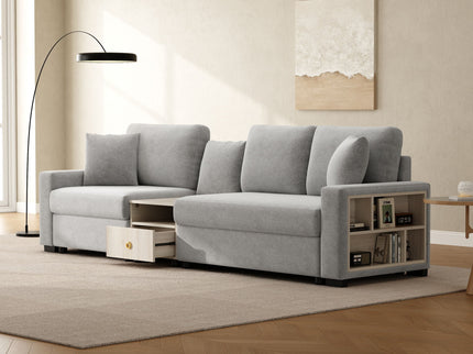 Modular Sofa Couch With Storage Armrest And Center Console