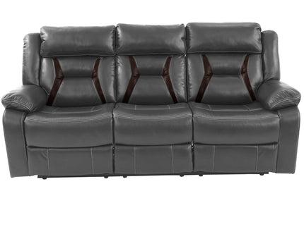 Modern Reclining Sofa With Pillow Arms And Headrest