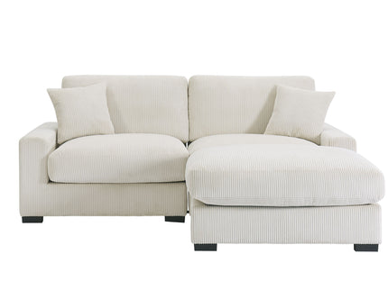 4 Seater Oversized Sectional Sofa With 2 Ottoman And 2 Pillows