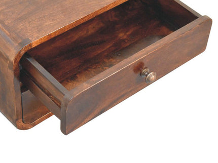 Curved Wall Mounted Bedside Nightstand