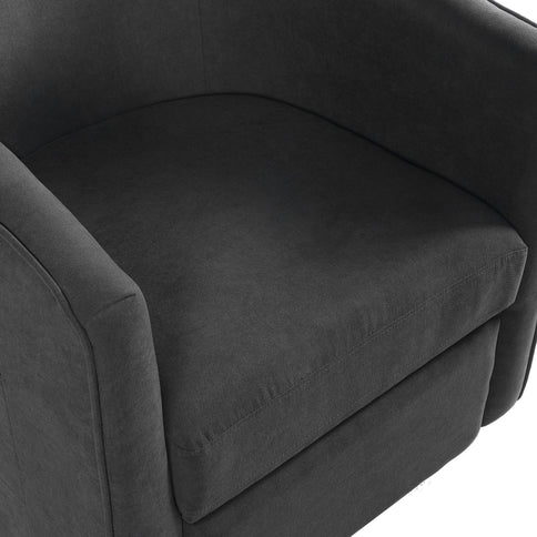 Power Lift Recliner Barrel Shape Reclining Chair With Footrest And Side Pocket