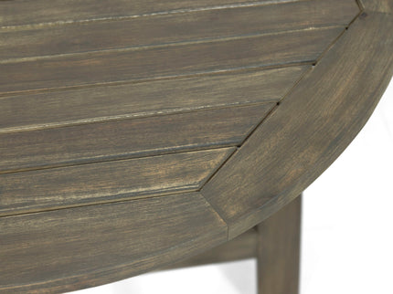 Outdoor Half Round Folding Acacia Wood Bistro Table