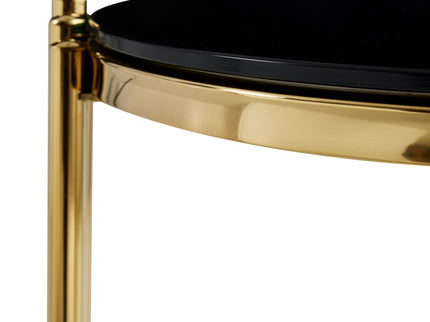 Round Table With Double Layer Storage