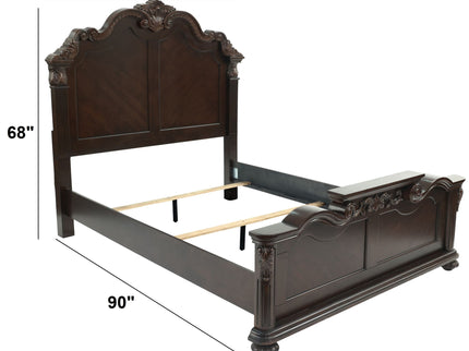 Bed With Carved Details