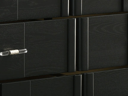 Opel - 6 Drawer Dresser - Black