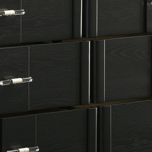 Opel - 6 Drawer Dresser - Black