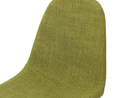 Modern Minimalist Fabric Dining Chair With Iron Legs