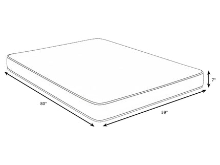 Cienaga - 7" Bamboo Cover Firm Foam Mattress With Supportive Foam Core And Breathable Fabric