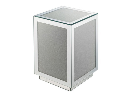 Noralie - Accent Table - Silver - Mirror