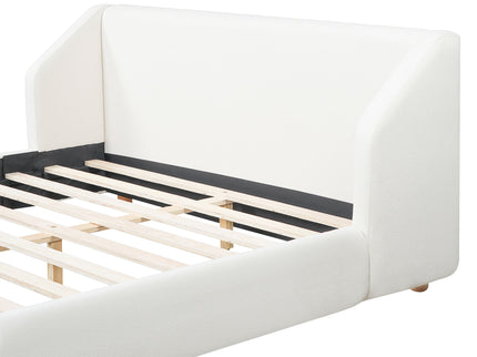 Modern Upholstered Bed Frame With Wingback Headboard