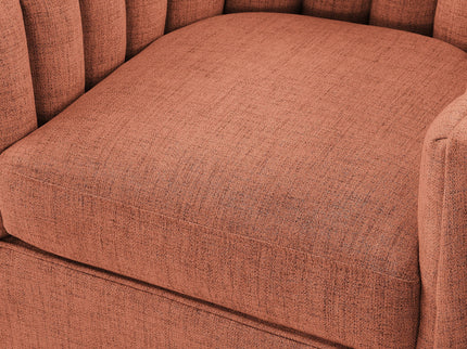 Solitude - Skirted Swivel Accent Chair With Hemp Like