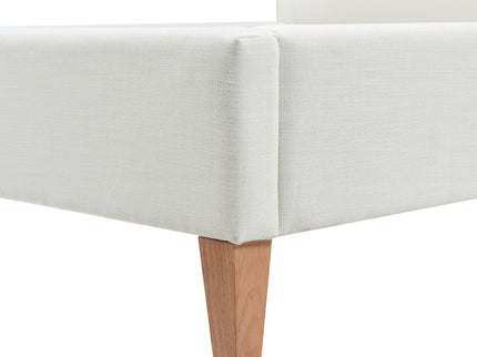 Haley - Upholstered Cane Back Platform Bed
