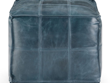 Manning - Square Pouf - Teal