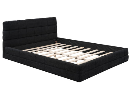 Upholstered Platform Bed With Headboard