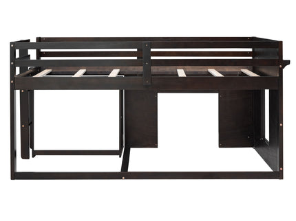 Loft Bed With Cabinet And Shelf