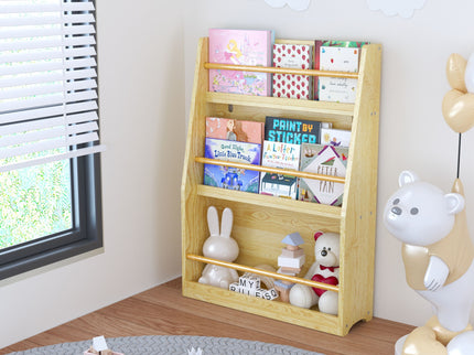 3 Tier Book Shelf, Compact Storage For Bedrooms