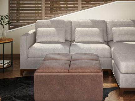 Avalon - Square Coffee Table, Storage Ottoman