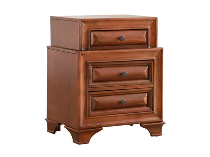 Storage Nightstand - Oak