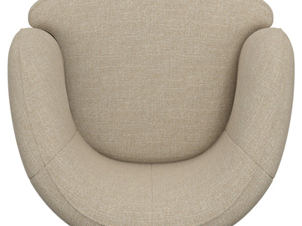 Swivel Accent Chair With Sculptural Base