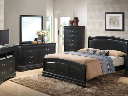 Panel Sleigh Bed Elegantly Crafted