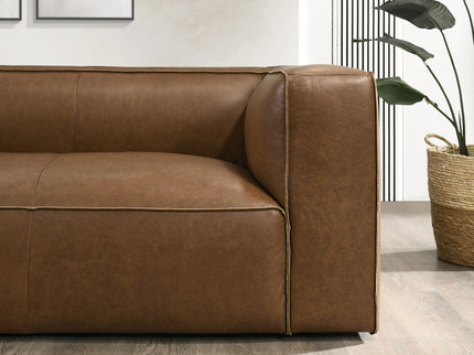 Colton - Sofa With Corner Blocked Frame - Tan