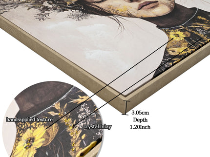 Beauty Posters Beauty Lady Wall Art Floral Canvas Artwork For Living Room - Ginger