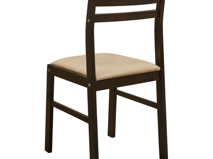 3 Piece Dining Set With Drop Leaf Table And Upholstered Chairs