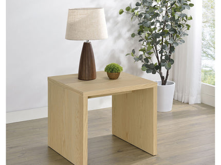 Parker - Accent Side End Table - Light Oak