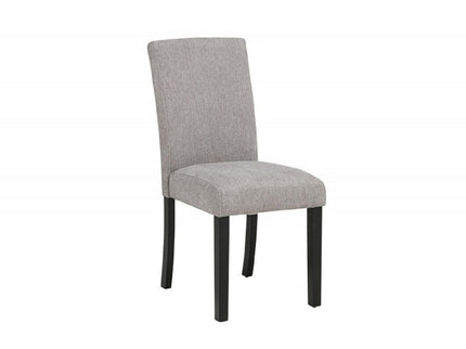 Upholstered Dining Room Kitchen Side Chairs (Set of 2) - Black / Gray
