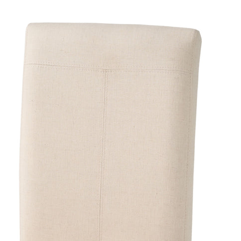 Pertica - Dining Chair Contemporary Design Wood Fabric - Natural