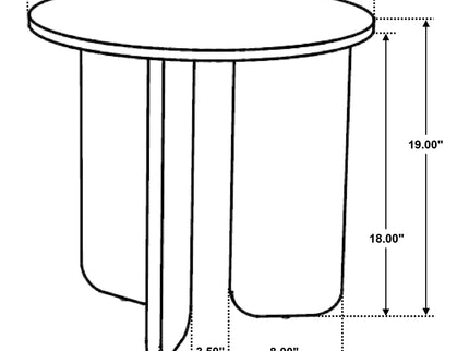 Columbo - 3 Piece Coffee And End Table Set With Round Tops - Brown