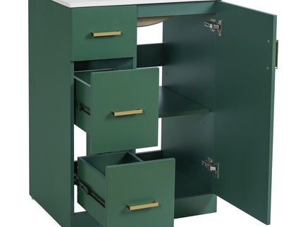 Bathroom Vanity With Under Mount Sink, 2 Drawers And Soft Closing Door