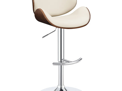 Adjustable Bar Stool With Upholstery - Ivory