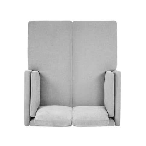 Chaise Lounge Sofa Bed With Dual Layer Armrests For Living Room