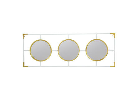 3 Mirror Piece Wall Mirror InRectangular Frame, Home Wall Decor For Bedroom Living Room