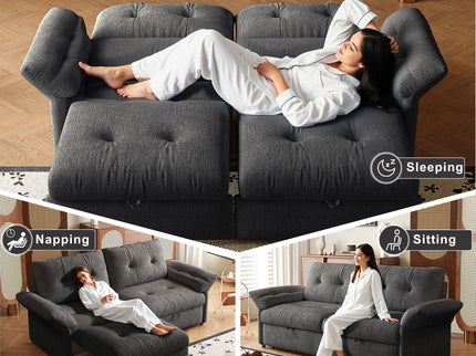 Sofa Bed, 2 In 1 Design For Living Rooms
